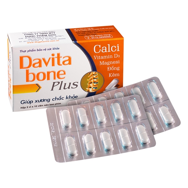 Davita bone plus dhg (hộp/30 viên nén)