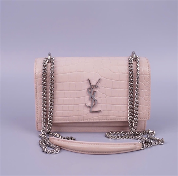 Túi YSL da cá sấu màu nude (BRS4521570917) sz17 (BQ) KG+