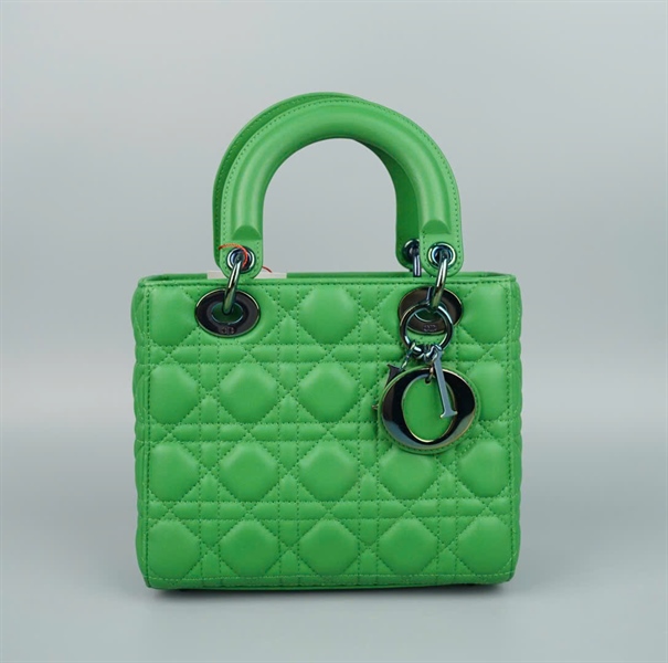 Túi Dior Lady màu xanh lá (10-MA-0212) szS (BQ) KG+