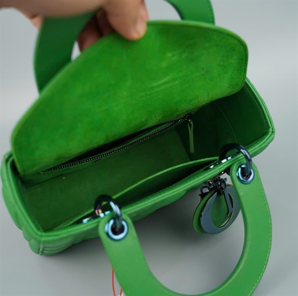 Túi Dior Lady màu xanh lá (10-MA-0212) szS (BQ) KG+