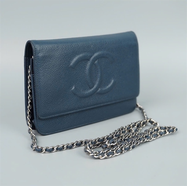 Túi Chanel màu xanh (18964118) sz19 (BQ) KG+