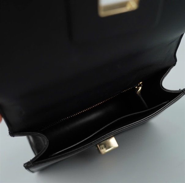 Túi Dior đen đính cườm sz18 (BQ) KG+