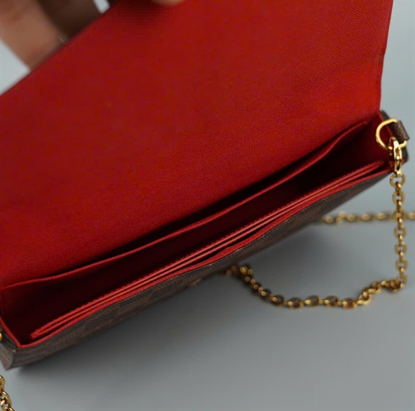 Túi LV Felicie ô vuông sz21 (BQ) KG+