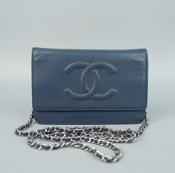 Túi Chanel màu xanh (18964118) sz19 (BQ) KG+