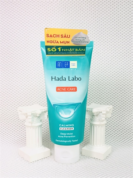 HADA LABO ACNE CARE Kem rửa mặt sạch sâu ngừa mụn dành cho da mụn, nhạy cảm