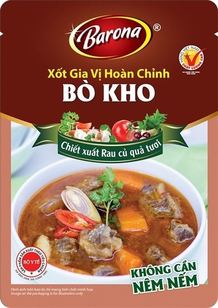 Xốt Gia Vị Hoàn Chỉnh Barona Bò Kho 80gr