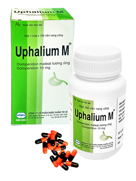 Uphalium-m domperidon 10mg tw25 (c/100v)