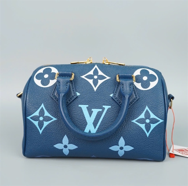 Túi LV Speedy hoa xanh kèm ổ+ chìa sz20 (HC)+