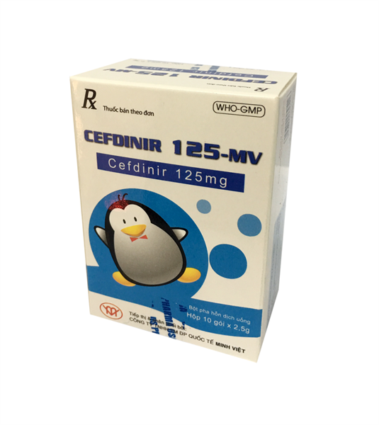 Cefdinir 125mg-mv minh việt pharma (h/10g)