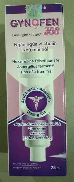 Xịt phụ khoa Gynofen 360 (Hộp 25ml) - Hà Nam/VN