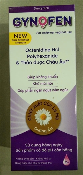 Dung dịch vệ sinh Gynofen (Hộp 120ml) - Hà Nam/VN
