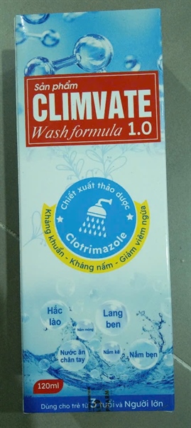 Sữa tắm nấm da hắc lào lang ben Climvate wash (Hộp 120ml) - Innocef