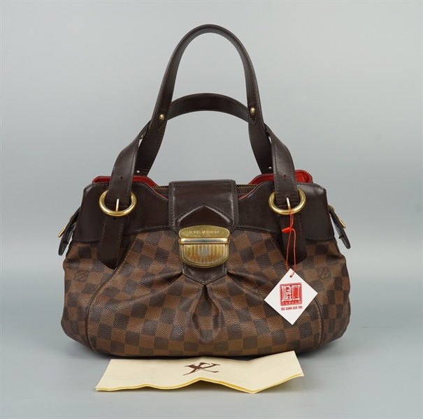 Túi LV ô vuông nâu lòng đỏ sz34 KG+