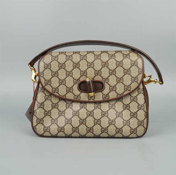 Túi GG handle Vintage màu xám sz24 KG+