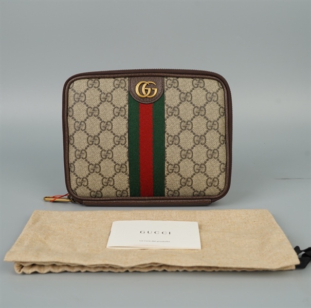 Túi GG Clutch xám sz20 (Manly) KG+