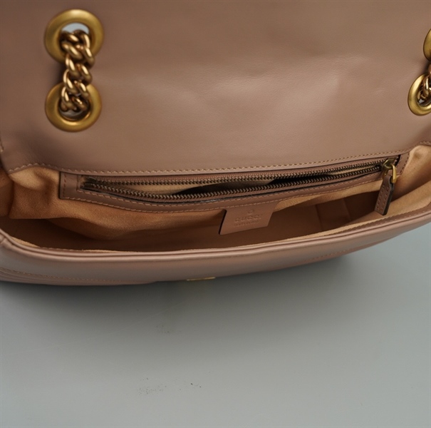 Túi GG Marmont màu nude (443495525040) sz28 (BMC) +