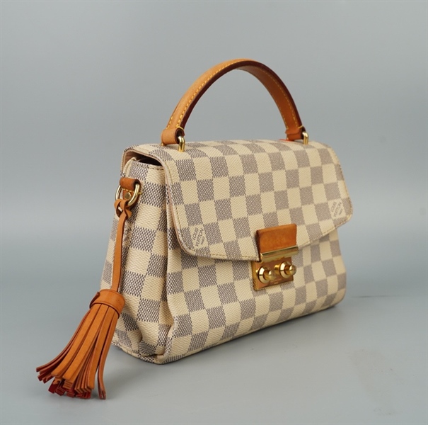 Túi LV Croisette ô vuông xám (TR0157) sz22 (LN) KG+