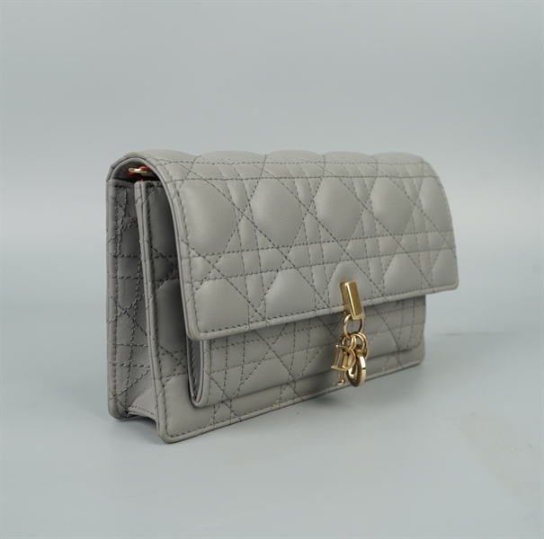 Túi Dior xám (12-MA-0262) sz19 (LN) KG+