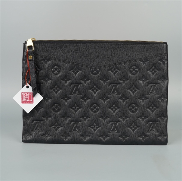 Túi LV Clutch hoa đen da bê (TN3148) sz30 (Manly) KG+