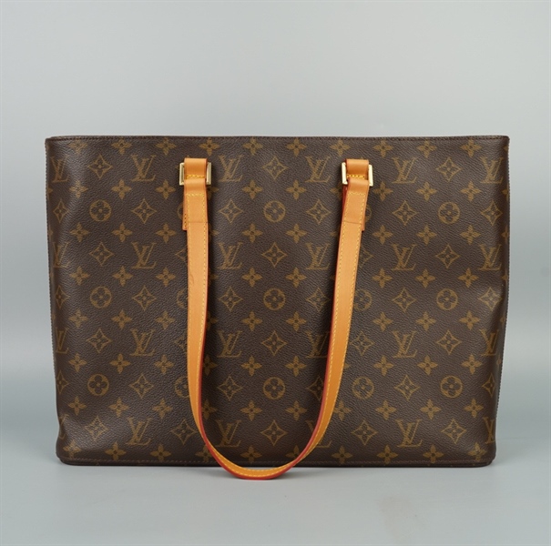 Túi LV tote hoa nâu sz39 KG+