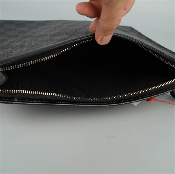 Túi LV Clutch ô vuông đen (FN0230) sz26 (LN) KG+