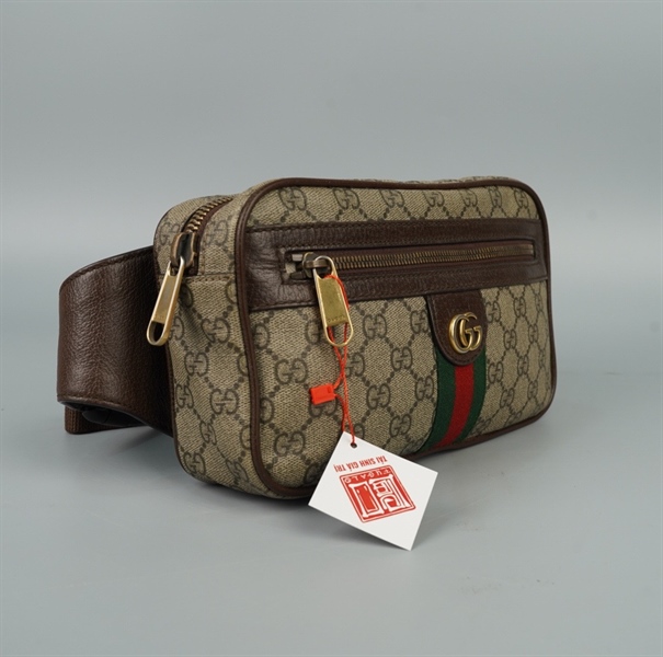 Túi GG bumbag ophidia nâu (574796520931) sz23 KG+