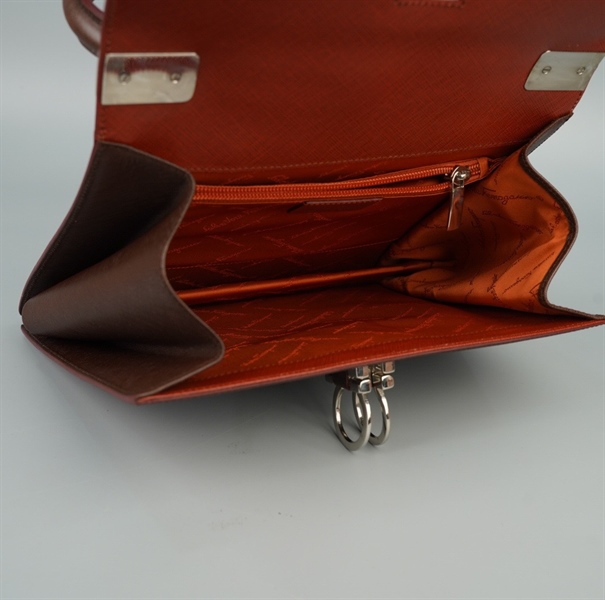 Túi Salvartore handle màu nâu sz28 KG+