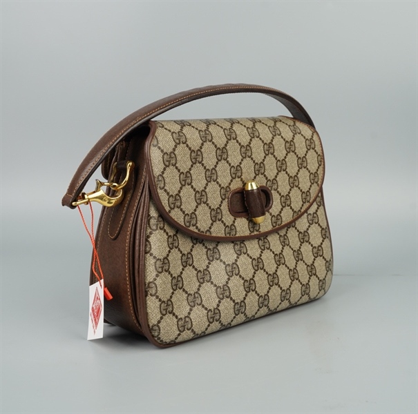 Túi GG handle Vintage màu xám sz24 KG+