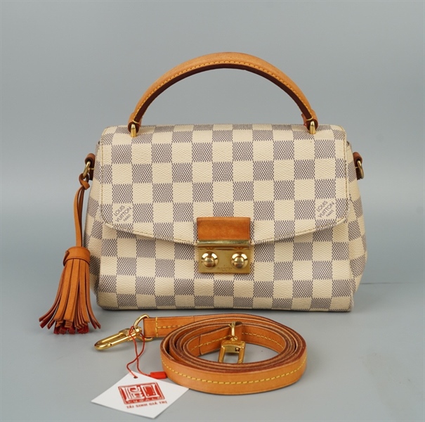 Túi LV Croisette ô vuông xám (TR0157) sz22 (LN) KG+