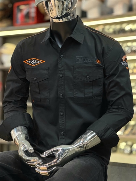 SMTD- THREE CLTN - Đen thêu logo chỉ cảm