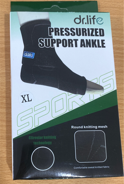 Đai hỗ trợ bảo vệ mắt cá chân bằng vải dệt, dùng để phòng chống thương tích có thể xảy ra, model HME 286-1 cỡ XL