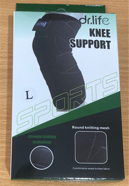 Đai bảo vệ khớp gối bằng vải dệt, có tác dụng giảm áp lực khớp gối khi vận động, Model: HME 386-3 cỡ L - Nhãn hiệu DR. LIFE