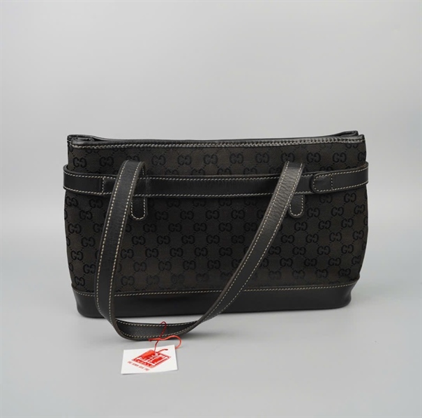 Túi GG tote màu đen sz30 KG+