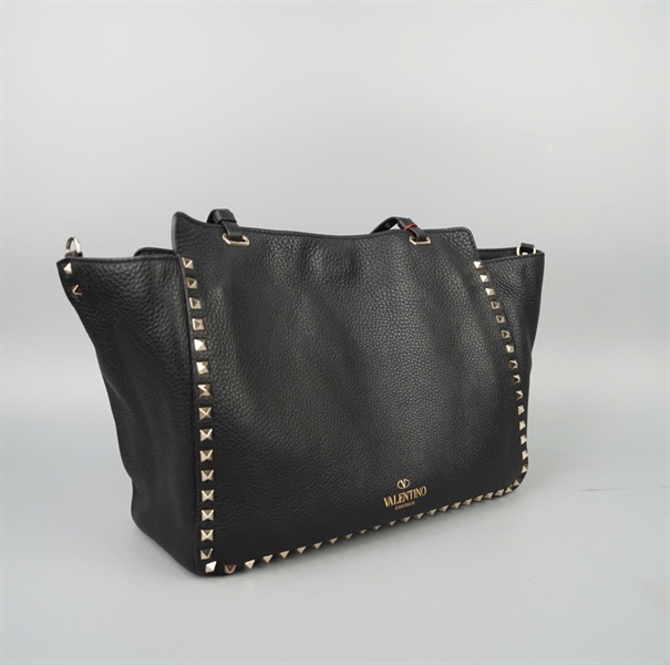 Túi Valentino tote đen sz32 KG+