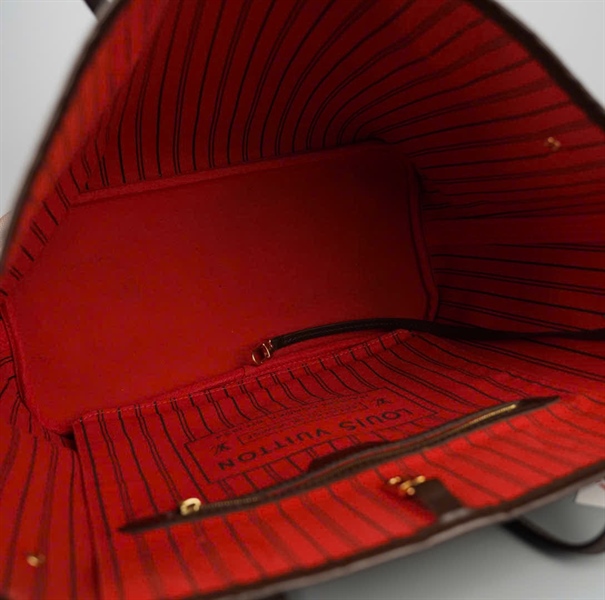 Túi LV neverfull ô vuông nâu (GI1119) kèm ví sz32 KG+