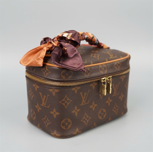 Túi LV Nice hoa nâu có lót form sz18 KG+