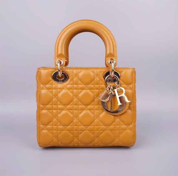 Túi Dior lady màu vàng 29-MA-0169 szS KG+