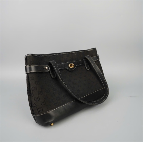 Túi GG tote màu đen sz30 KG+