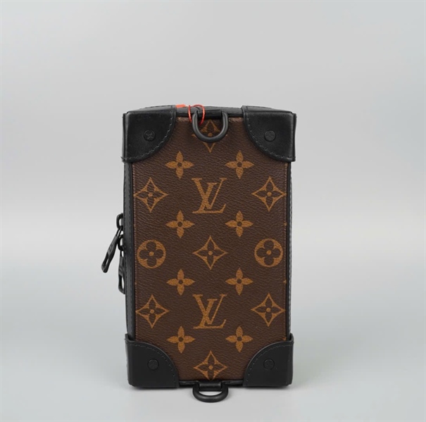 Túi LV trunk thêu hình viền xanh lá sz11 KG+