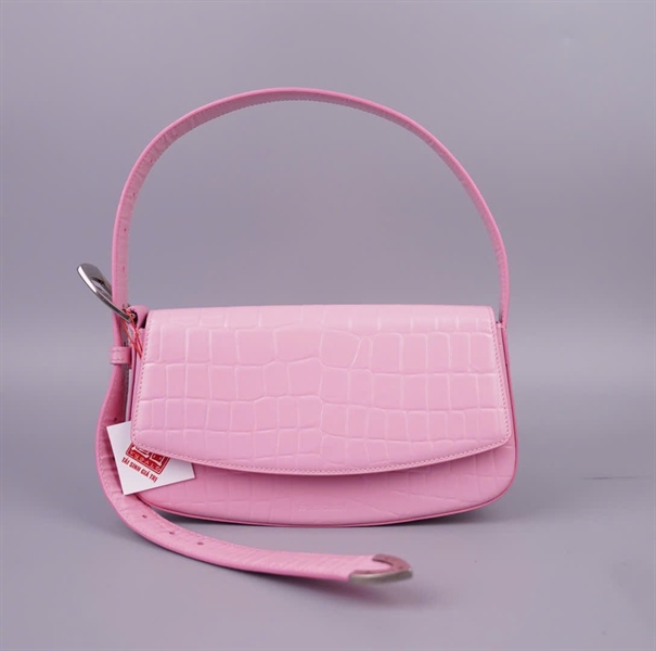 Túi Balenciaga kẹp nách màu hồng sz24 KG+