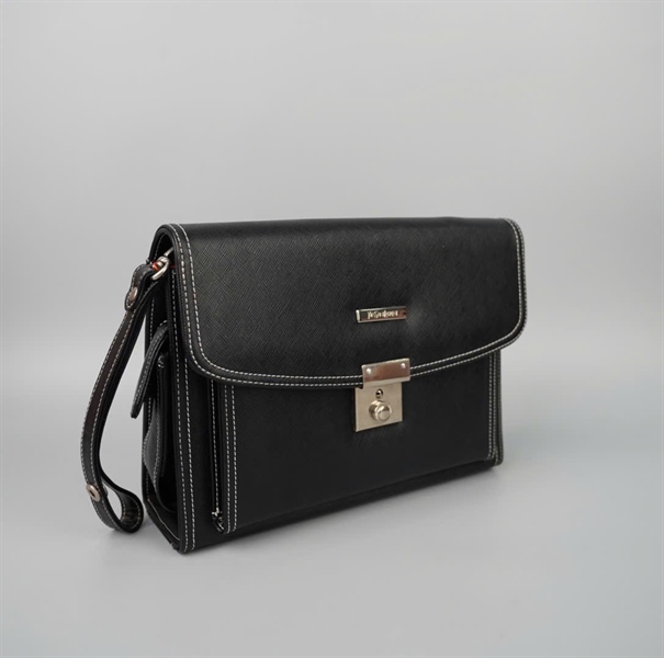 Túi YSL clutch màu đen sz26 KG+