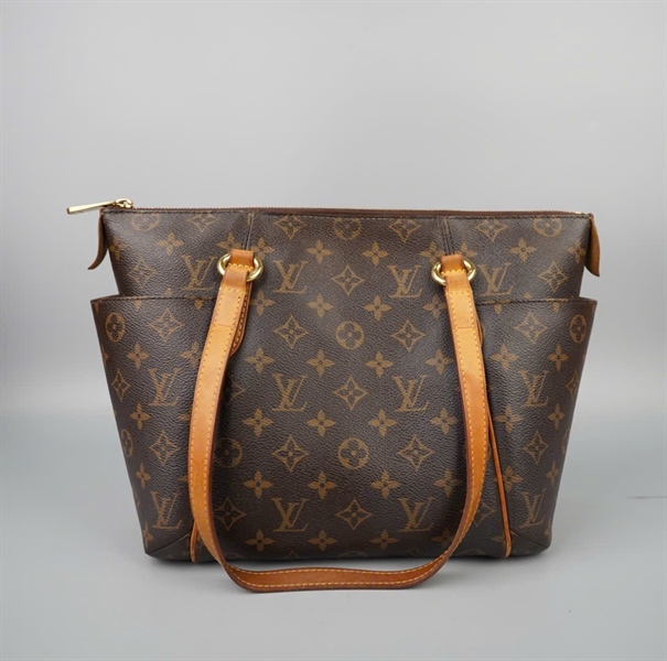 Túi LV tote hoa nâu 2 túi hông sz28 KG+