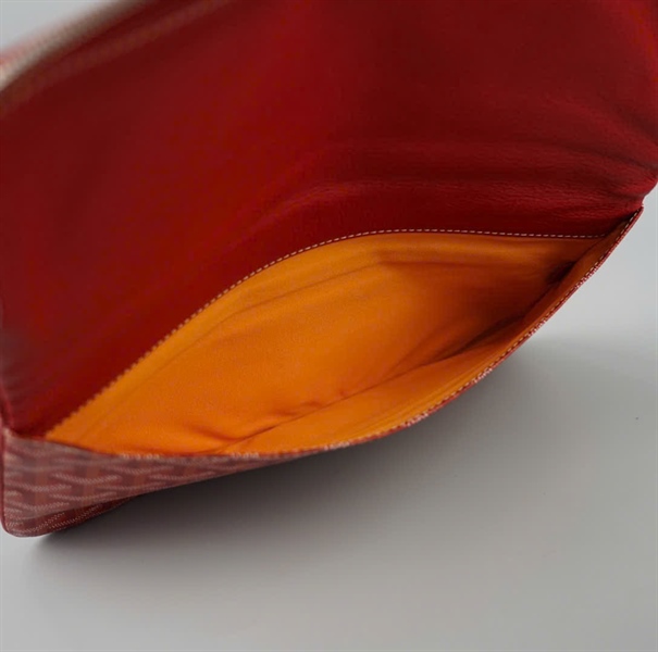 Túi GoYard clutch màu đỏ sz30 KG+