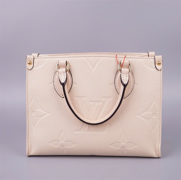 Túi LV onthego hoa trắng sz25 KG+