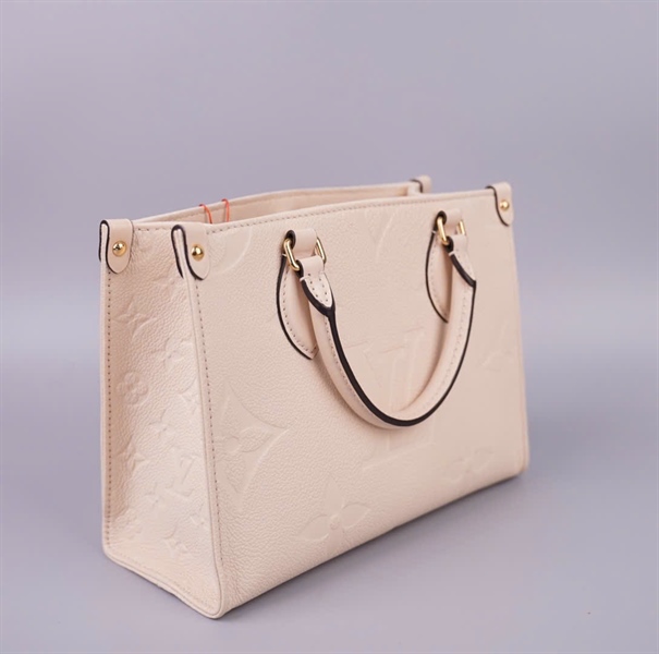 Túi LV onthego hoa trắng sz25 KG+