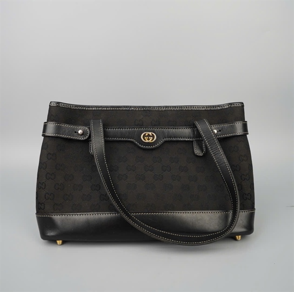 Túi GG tote màu đen sz30 KG+