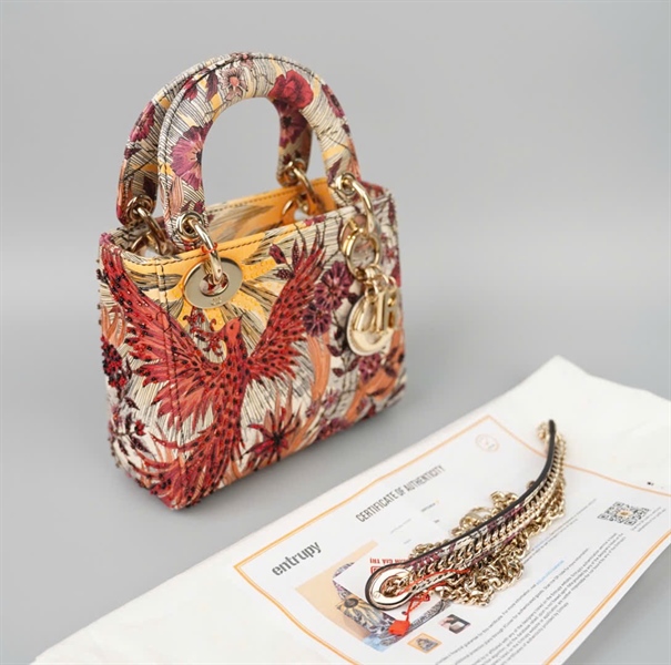 Túi Dior lady hình phượng (02-MA-1119) sz mini KG +