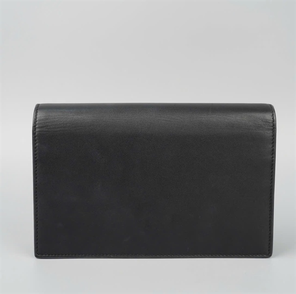 Túi YSL màu đen kèm tua rua sz19 KG+