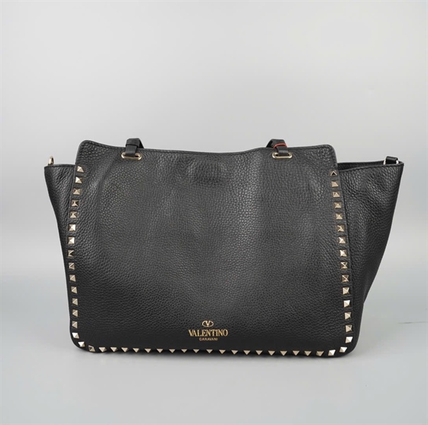 Túi Valentino tote đen sz32 KG+