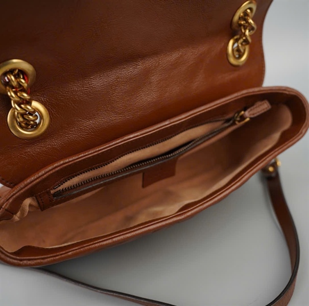 Túi GG marmont nâu 443497520981 sz26 KG+